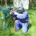 Paintballer hiding