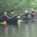 Two boats Kayaking